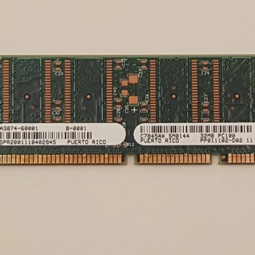 HP C7845AX 32MB 100-pin SDRAM DIMM Dual Inline Memory Module A3874-60001
